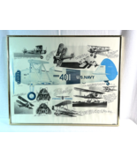 U.S. Navy Boeing PT-13A Stearman Trainers Framed Picture - L@@K !! - £31.64 GBP