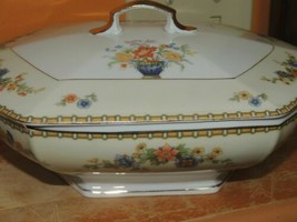 MZ Altrohlau Covered Vegetable dish 9&quot;x7&quot; Czechoslovakia Antique China Porcelain - £11.37 GBP