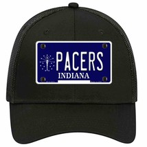 Pacers Indiana State Novelty Black Mesh License Plate Hat - £22.97 GBP