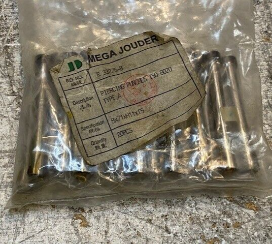 Pack of 20 JD Mega Jouder Piercing Punches ISO 8020 Type A | R33275-8 - $37.99