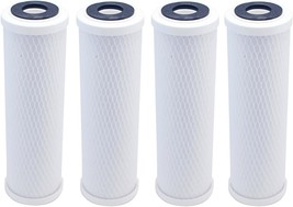 4-Pack of 5 Micron Carbon Block CTO Replacement Water Filter Cartridge 1... - £31.45 GBP
