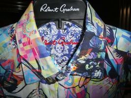robert graham mens short sleeve medium shirt image 5