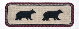 Earth Rugs WW-395 Cabin Bear Wicker Weave Table Runner 13&quot; x 36&quot; - $44.54