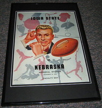 1950 Nebraska vs Iowa State Football Framed 10x14 Poster Official Repro - £39.56 GBP