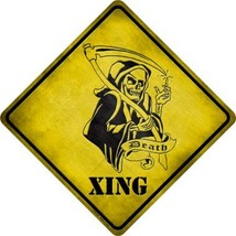 Grim Reaper Xing Novelty Metal Crossing Sign CX-079 - £17.08 GBP