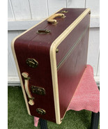 Vtg Large 29&quot; Striped Luggage Suitcase Travelaire - £71.18 GBP