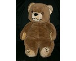 18&quot; BIG VINTAGE ANTICS BROWN TEDDY BEAR STUFFED ANIMAL PLUSH TOY POTBELL... - $56.05