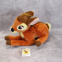  Bambi Walt Disney World Laying Down Plush Stuffed Animal Disney With Tag - $18.61