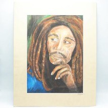 Pintura Arte Acrílico sobre Papel Bob Marley Firmado - £170.61 GBP