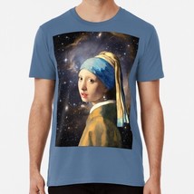 Girl With A Pearl Earring In Space Size S to 5XL Made in the USA T-Shirt - £17.60 GBP