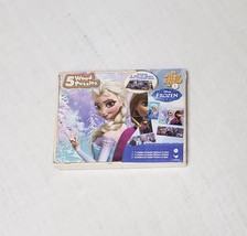 Ages 5 &amp; Up Cardinal Disney Frozen 5 Wood Puzzles &amp; Storage Tray New Sealed - £19.30 GBP