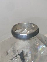 Vintage Plain ring size 5.50 wedding band stacker sterling silver U - £29.52 GBP