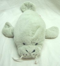GANZ Webkinz SOFT LIGHT GRAY MANATEE 12&quot; Plush Stuffed Animal Toy - $14.85