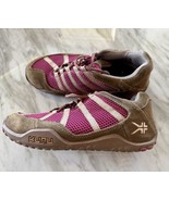 Kuru Chicane Brown with Pink Hiking Trail Sneaker Shoes Womens Size 8.5 - $39.59