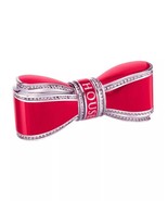 HOUSE of SILLAGE Bow Lipstick Case CORAL RED Swarovski Crystals BOXED NeW - $197.51