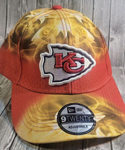 BRAND NEW New Era 9Twenty Hat Kansas City Chiefs NFL Flame Design Adjustable Cap - £17.29 GBP