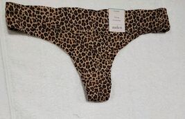 3 Pair Auden Women’s Thongs Small (4-6) Green Tye- Dye, Leopard, Burgandy image 2