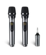 Wireless Microphone, Rechargeable Wireless Microphones With Receiver 2.4... - £77.27 GBP