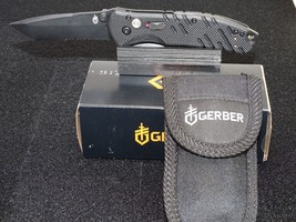 Gerber Propel Downrange Folding Knife 3.5&quot; Black  420HC Tanto Blade - £145.27 GBP