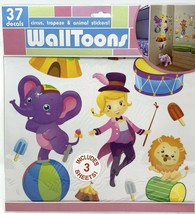 Walltoons Vinyl Decals for Girls Room - Circus Theme Big Top Elephants Lions - £7.95 GBP