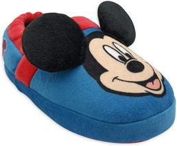 Disney Boys Mickey Mouse 3D Slippers Size Large 11-12 Blue - $26.99