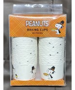 Peanuts Snoopy Autumn Thanksgiving 50 Paper Baking Cups Candy Cupcake Li... - £13.22 GBP