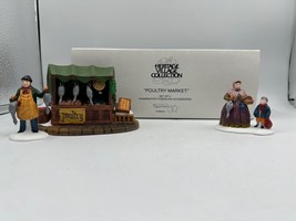 Department 56 Heritage Village Collection Poultry Market Set of 3 #5559-0 - £14.37 GBP