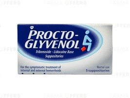 SHIPS FROM US Proctoglyvenol Procto-Glyvenol 5  Suppositories - £26.15 GBP