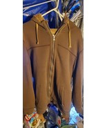 G. H. Bass Co. Shearling Fleece Lined Sweatshirt Hoodie Jacket Brown Men... - $34.19 CAD