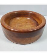 Wood Hand Turned Round Bowl 9x3 Inch - $612.03 MXN