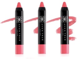 Avon True Color Lip Crayon - Just Rosy - Lot of 3 - £13.95 GBP