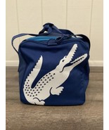 Vtg 90s Lacoste Gator Duffle Bag Parfums Essential Sport Large Croc Blue... - £58.04 GBP