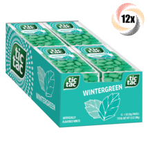 Full Box 12x Packs Tic Tac Wintergreen Flavored Mints | 1oz | Fast Shipp... - £22.25 GBP