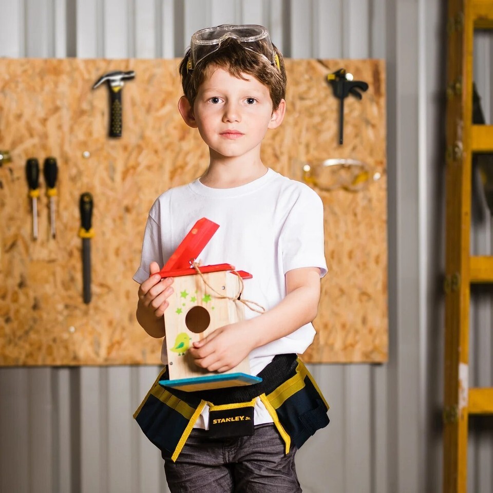 Brand New Stanley Jr. Kids Workbench Tool Set and 2 Wooden Kits, U047-K02-T09-SY Item image 5