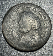 1796 Italy Papal States Pope Pius VI 2 1/2 Baiocchi 1 Sampietrino St. Peter Coin - £50.49 GBP