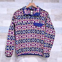 Patagonia Synchilla Snap T Fleece Pullover Purple Beige Aztec Vintage Wo... - $148.49