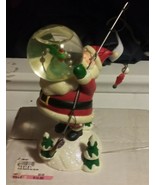 Dept 56 Fishing Santa With Mini Waterglobe - £38.09 GBP