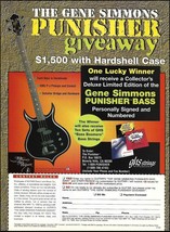 The Gene Simmons Punisher guitar contest giveaway entry form advertiseme... - £3.21 GBP