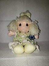 Precious Moments Plush Stuffed Cloth Doll Blonde Hair Blue Eyes by Appla... - $7.92