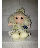 Precious Moments Plush Stuffed Cloth Doll Blonde Hair Blue Eyes by Appla... - £6.25 GBP