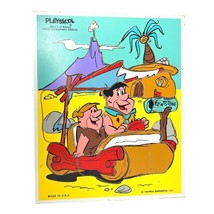 Vintage 1980 Flintstone Puzzle Fred Barney Playskool Hanna Barbera Kids ... - £11.04 GBP