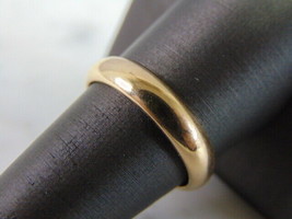 Mens Vintage Estate 14K Yellow Gold Wedding Band Ring 5.2g #E707 - £534.16 GBP