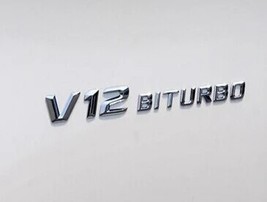 1 PCS 3D ABS Car sticker V8 Biturbo Emblem sticker V12 Biturbo  Auto Rear /side  - £74.73 GBP