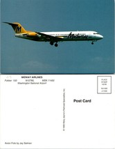 USA Washington National Airport Midway Airlines Passenger Airplane VTG Postcard - £7.50 GBP