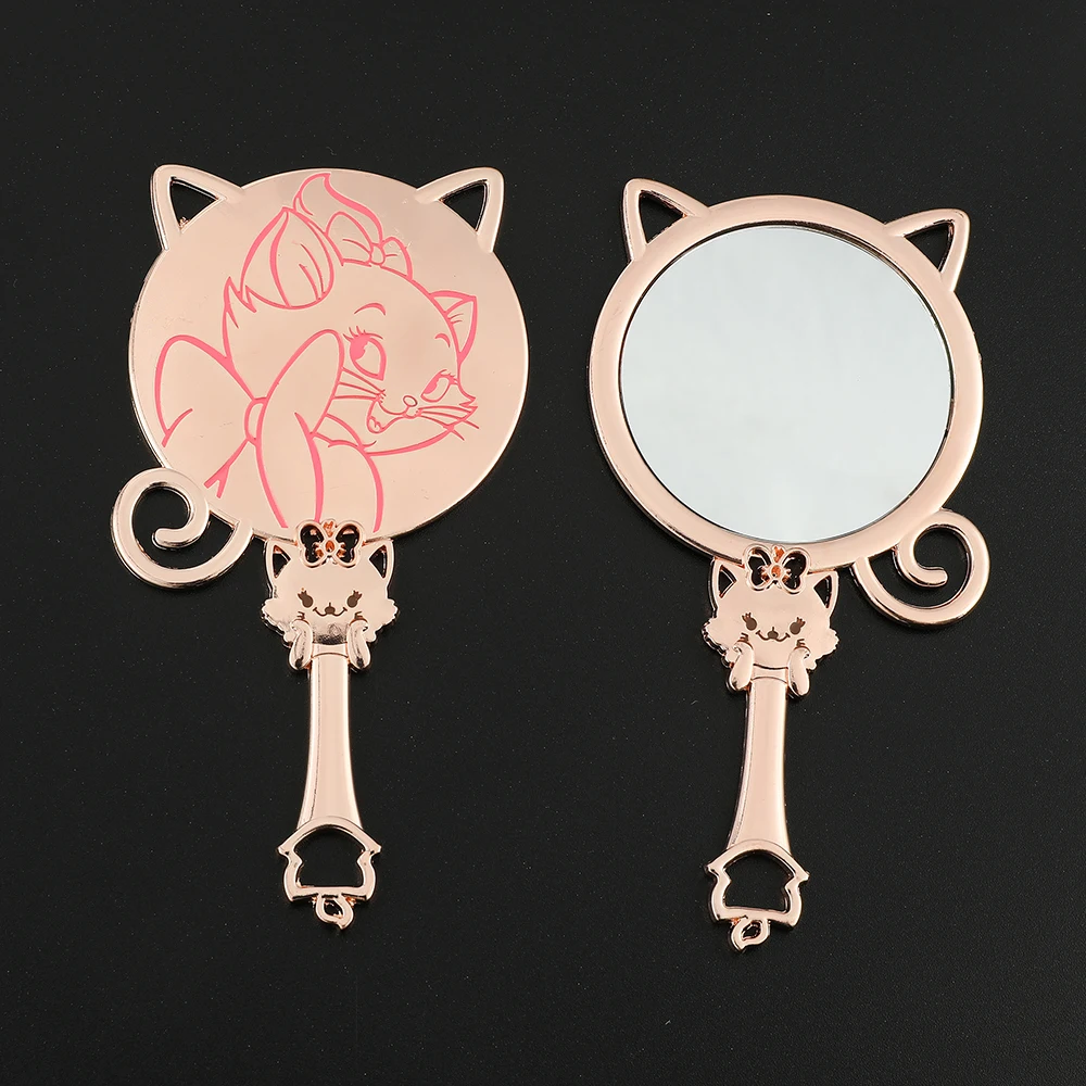 Disney Cartoon The Aristocats Mini Handheld Desktop Cosmetic Makeup Mirror - £8.66 GBP+