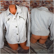 Havana Jacks Cafe Large Button Beige Jacket - £21.32 GBP