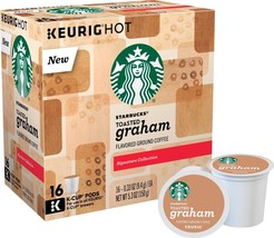 Starbucks Toasted Graham Coffee 22 to 132  Count Keurig K cups Pick Any Quantity - $29.89+