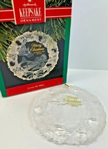 Hallmark Keepsake Ornament Across The Miles Acrylic Christmas Wreath 1992 - $9.89