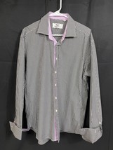 Business to Business SKU 7781 Mens Black Checkered Button-Up Shirt Size XL - $23.36