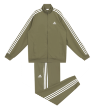 adidas 3-Stripes Track Suit Men&#39;s Jacket Pants Sports Casual Asia-Fit NW... - £68.73 GBP